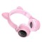 Наушники TWS (полностью беспроводные) Hoco W27 Cat Ear Wireless Headphones Pink
